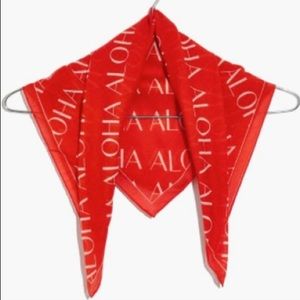 Madewell Aloha scarf in packaging 100% cotton